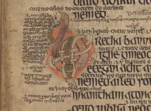 a woman playing a wooden harp