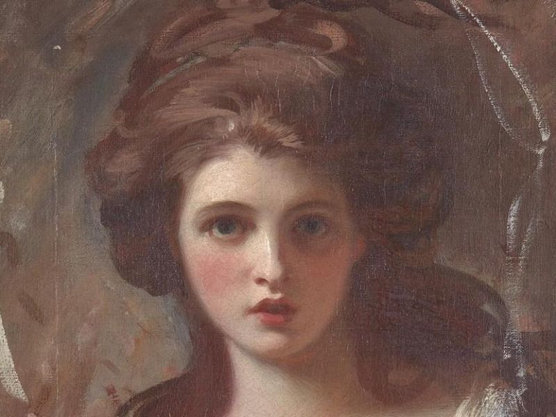 Romney painting of Emma Hamilton as Circe