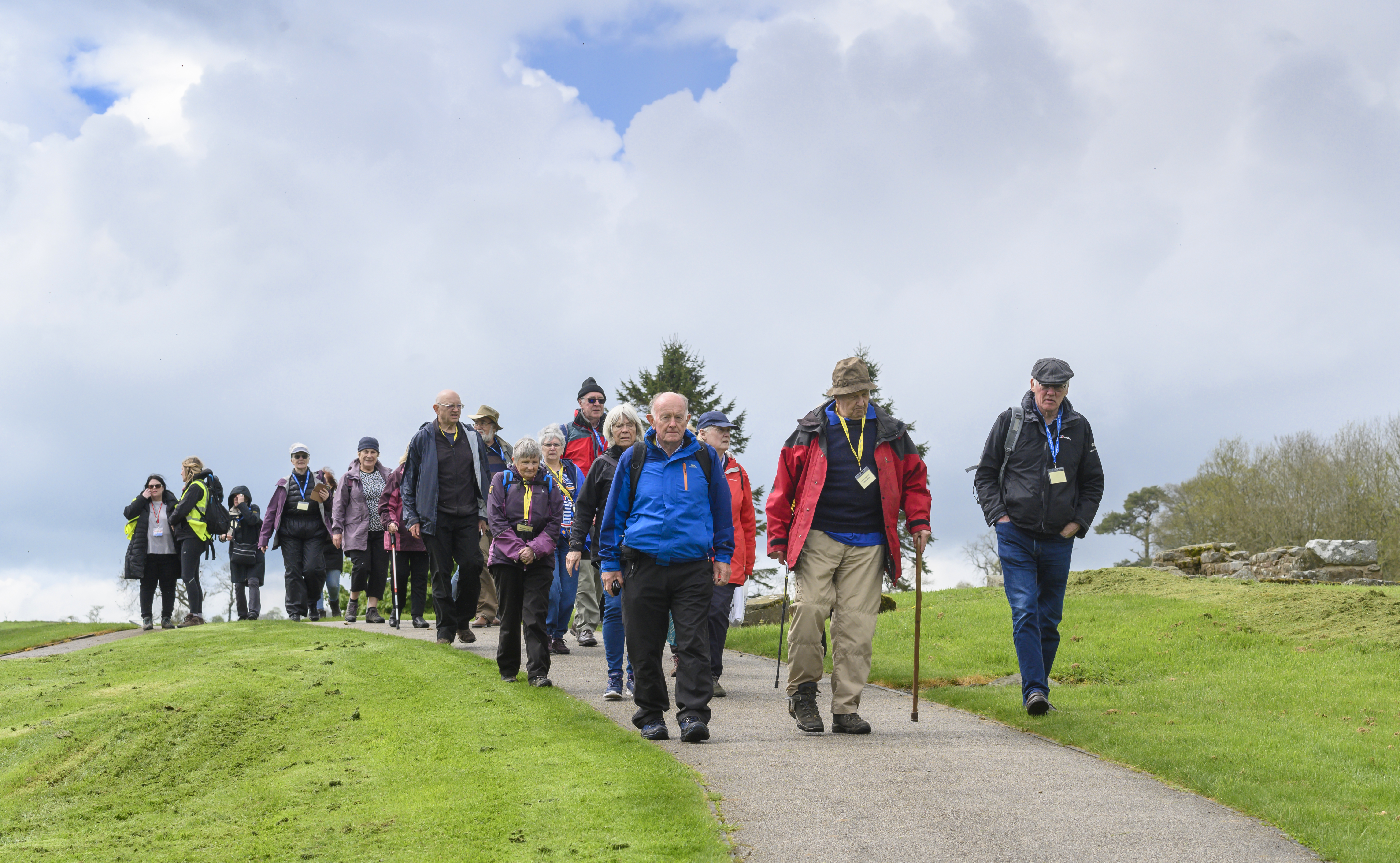 u3a members walking in a group.