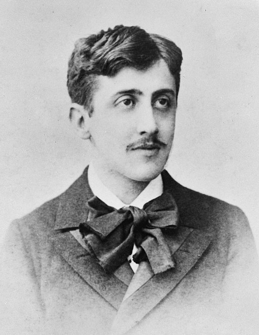 portrait of marcel proust black and white