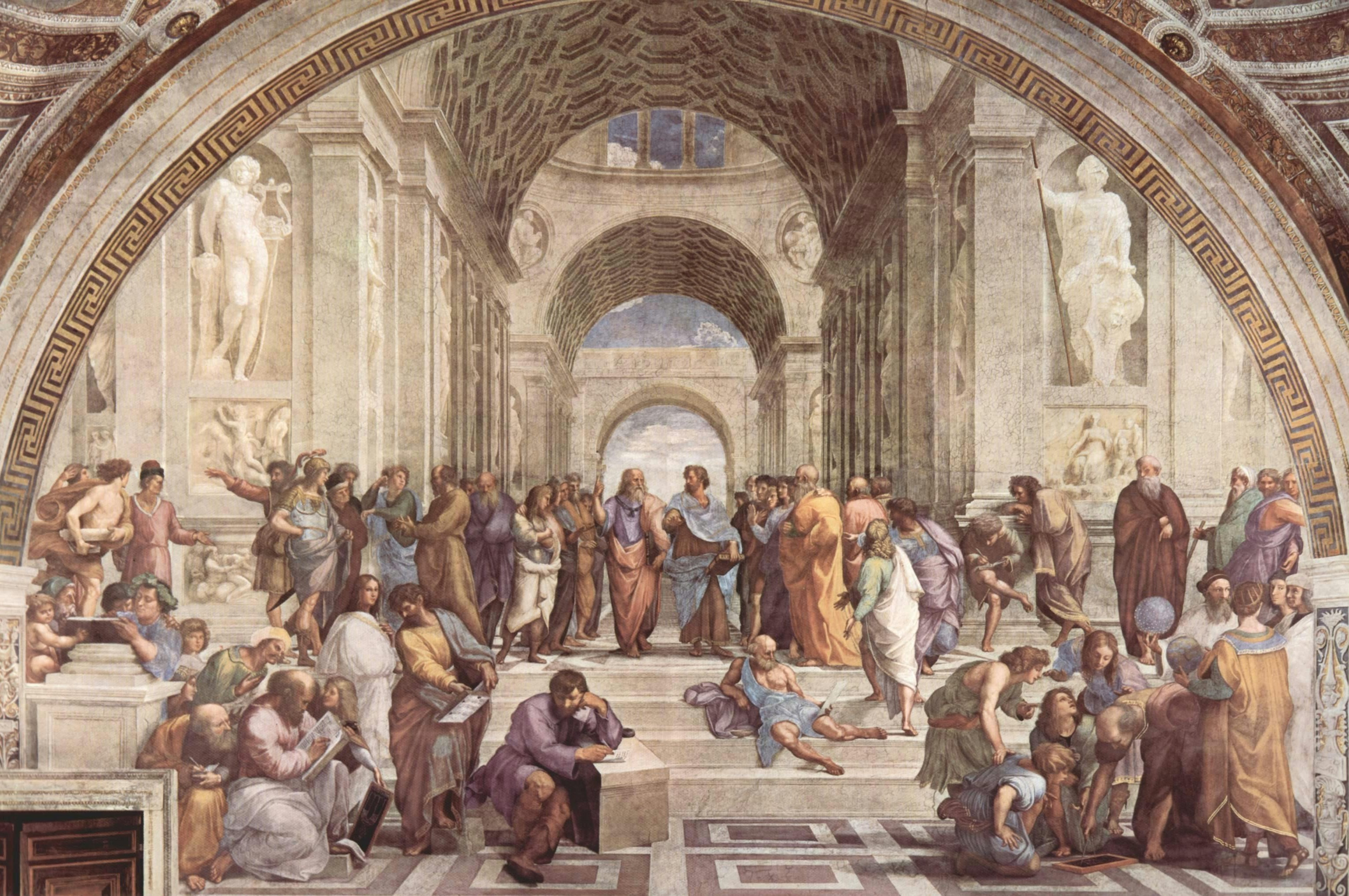 Painting of the School of Athens