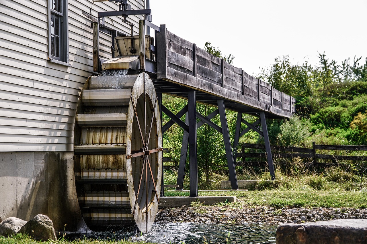 Photo of a water wheel
