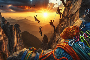 rock climbing graphic