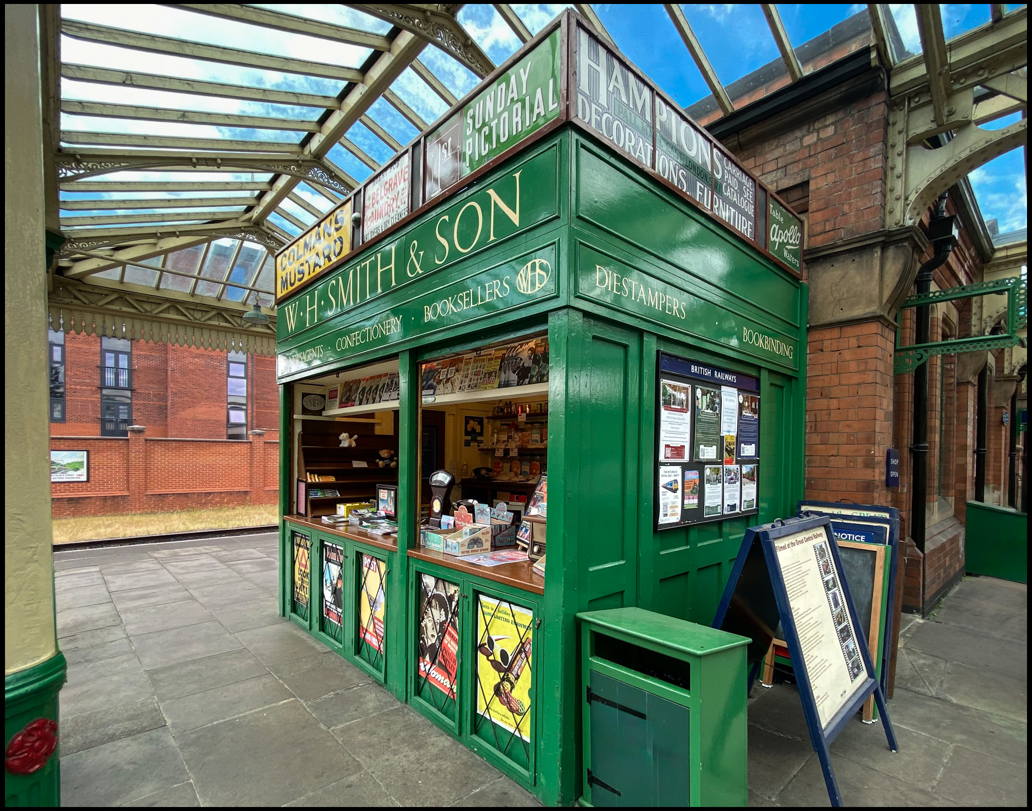A 1950s station shop
