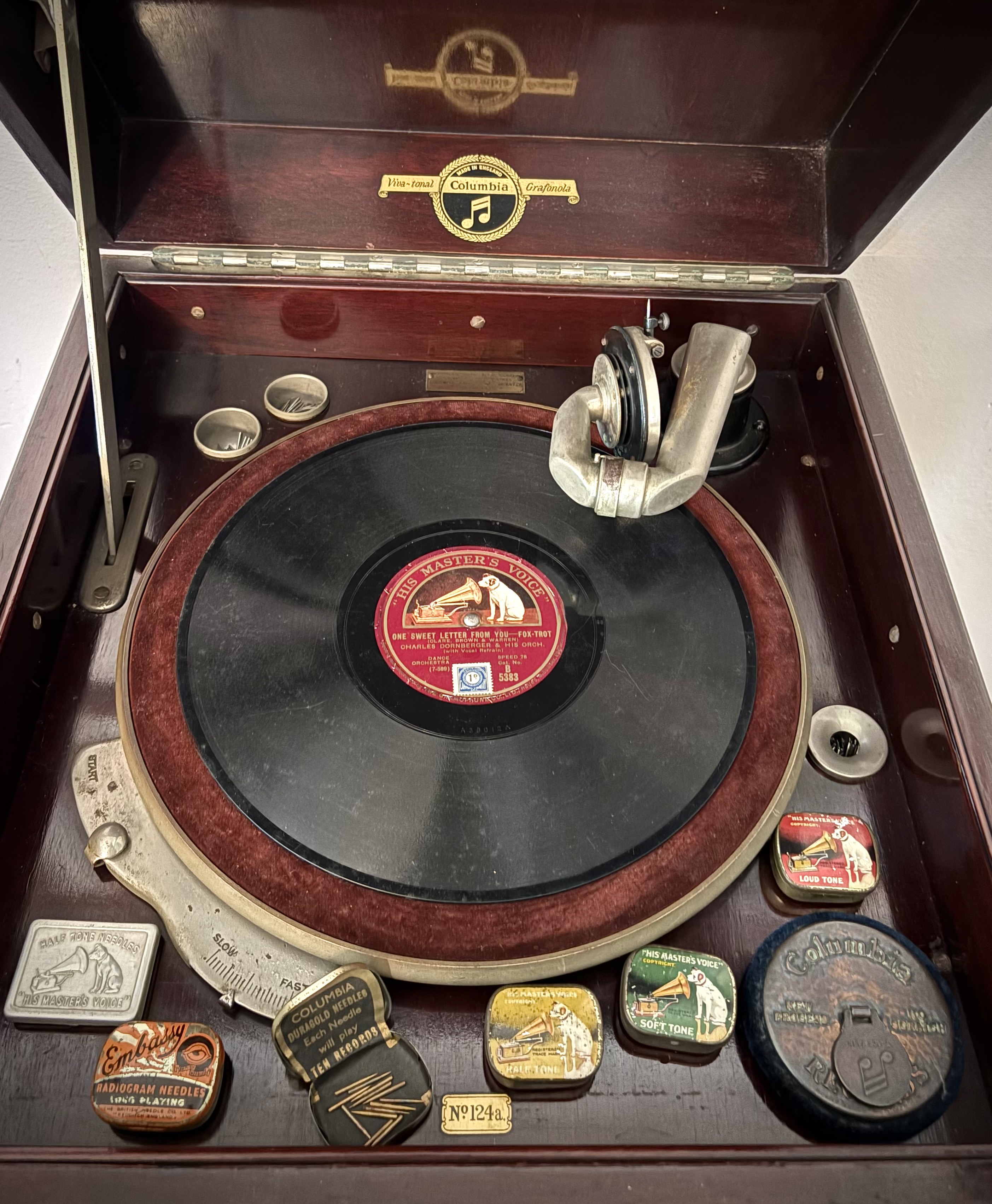 Vintage record player