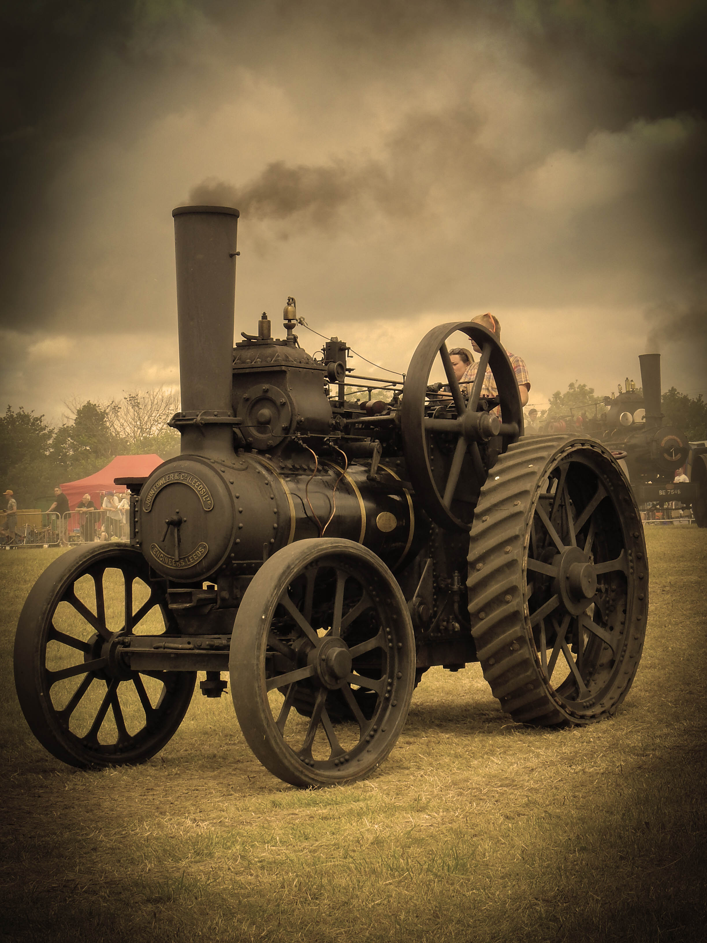 An old steam engine