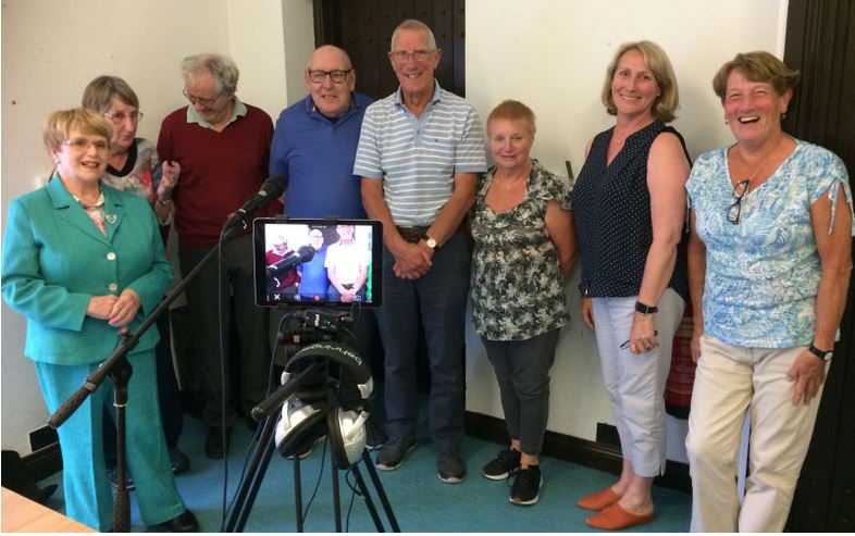 north down and ards Heritage Group members in training to produce their first film