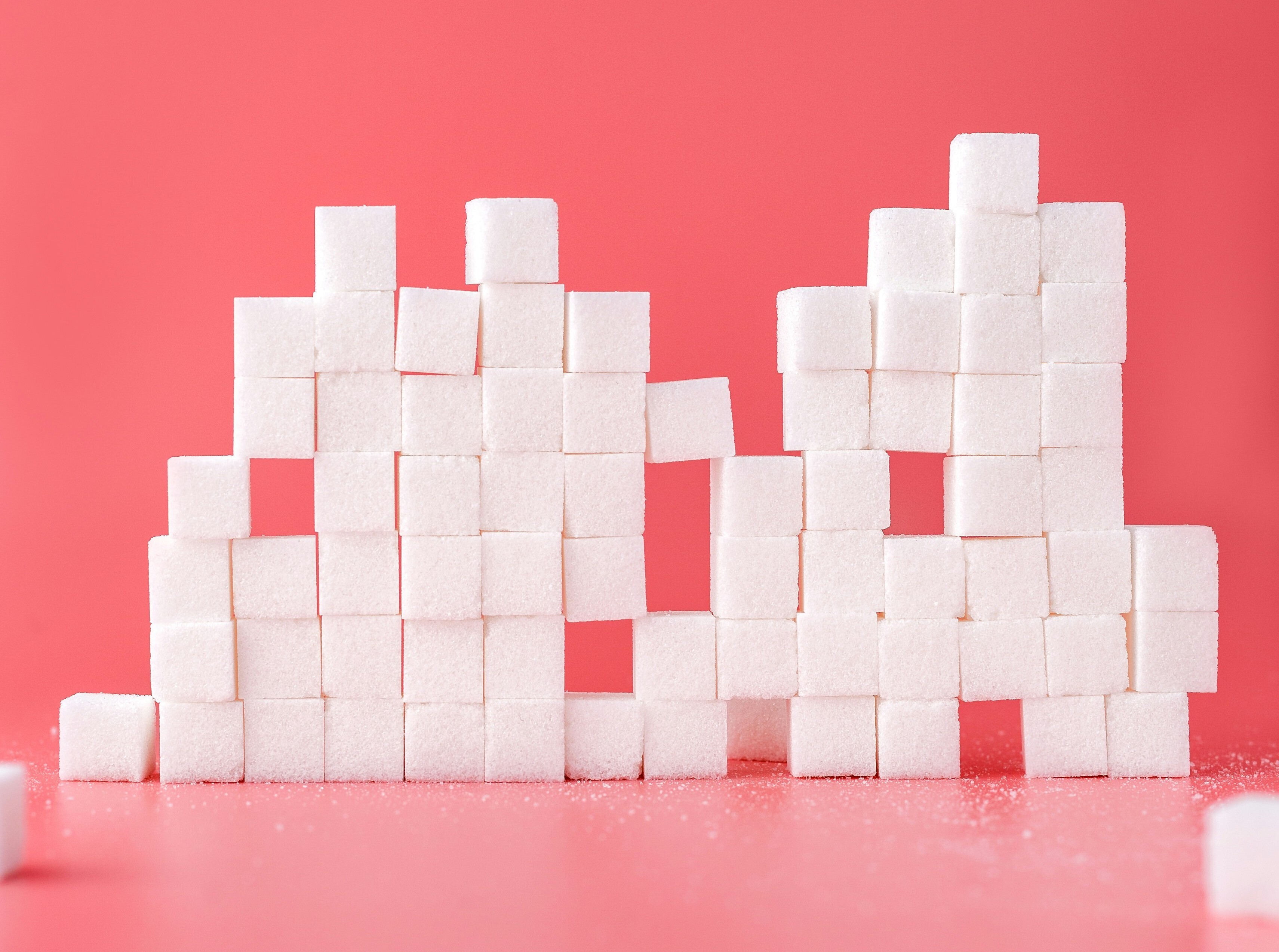 Sugar cubes in the shape of a graph