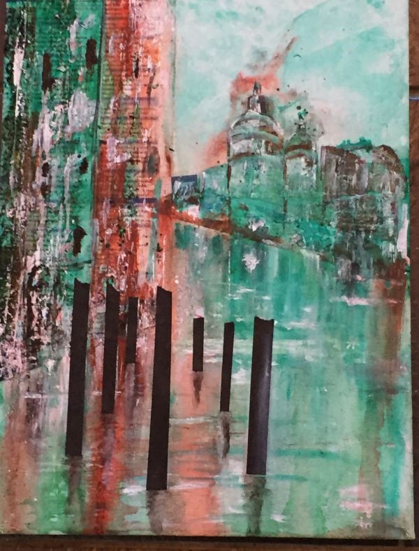 'Mixed media Venice' by Vandra Outram, Barnsley