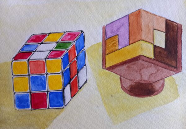 'Rubik cube' by Brigitte Holland, Sandbach u3a