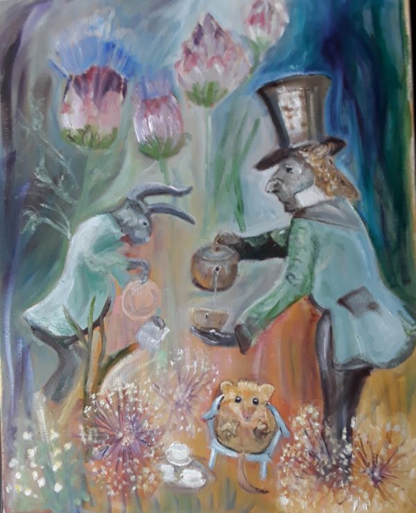 'The Madhatter's Tea Party' by Pamela Wakefield, Marple & District u3a