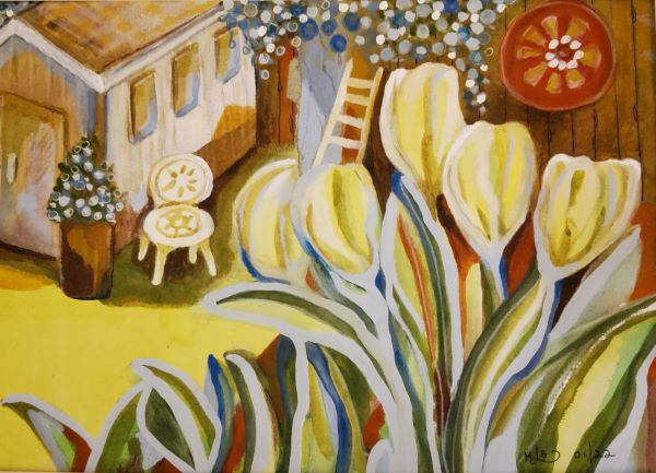 'Tulips' by Liisa Brown, Stroud u3a