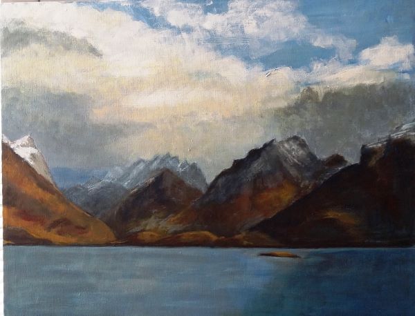 'Norwegian fjords' by Sandra Foster, Belfast u3a