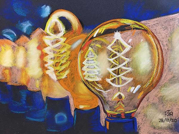 'Light bulbs' by Pete Akers of Sherborne u3a