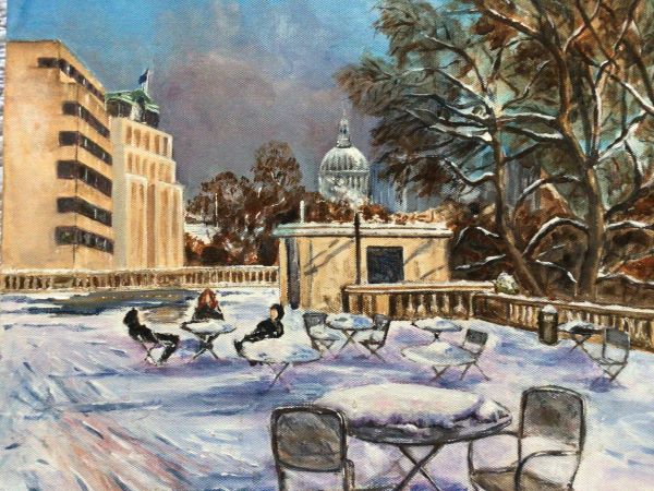 'Central London in the snow' by Elaine Adams, Northallerton u3