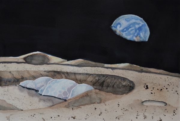 'Lunar base' by David Wrigley, Fleet u3a