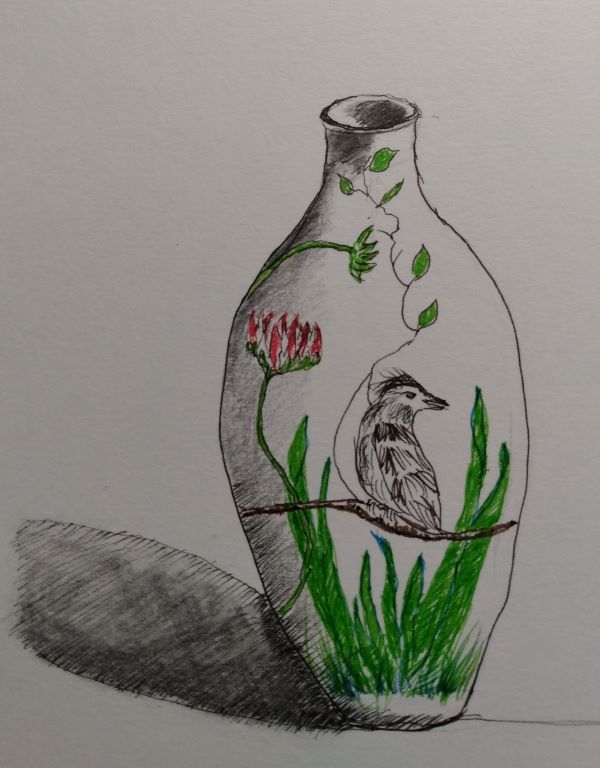 'Vintage Chinese Vase' by Liz Cunningham, Haddington u3a