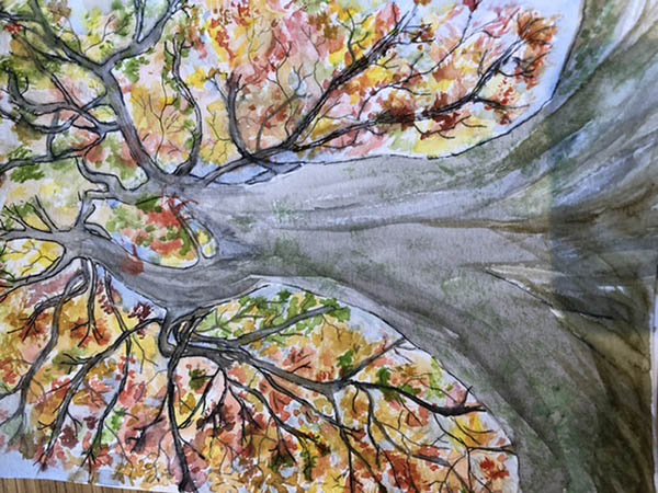 'Goddess of Autumn' by Kath Capeof Whitley Bay u3a