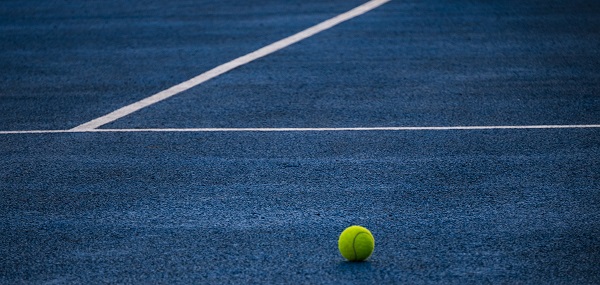 'Deserted Tennis Court' by Christine Barrett of Christchurch U3A
