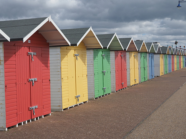 'Beach Huts' by Graham Wood of Sidcup & District U3A