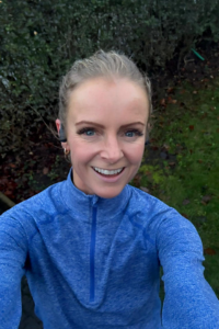 Sheryl, on one of her runs prepping for the marathon