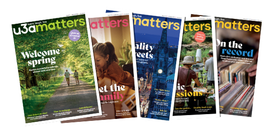 two award badges for u3a matters magazine
