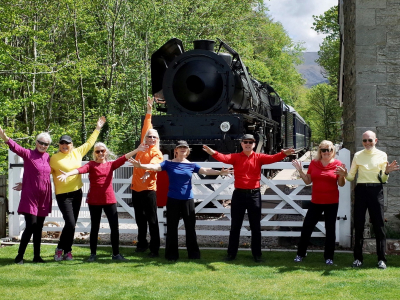 Cockermouth Dance Team At Bassenthwaite Lake Station
