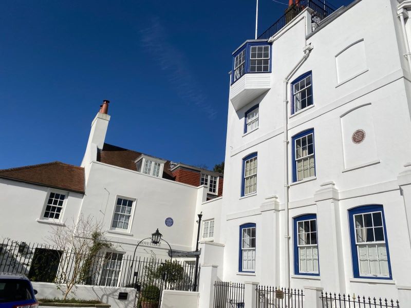 White building