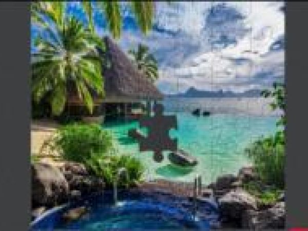 a jigsaw with a missing puzzle piece