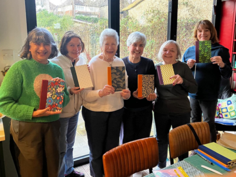 Bonding through book binding