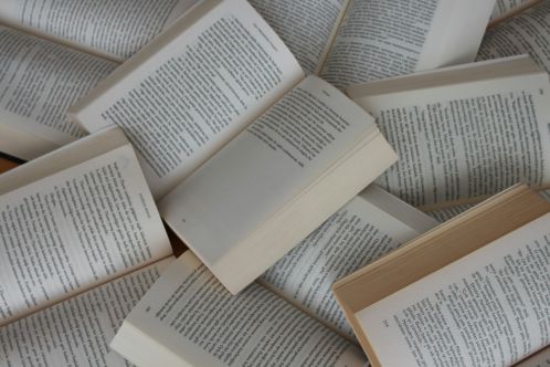 a collection of opened books