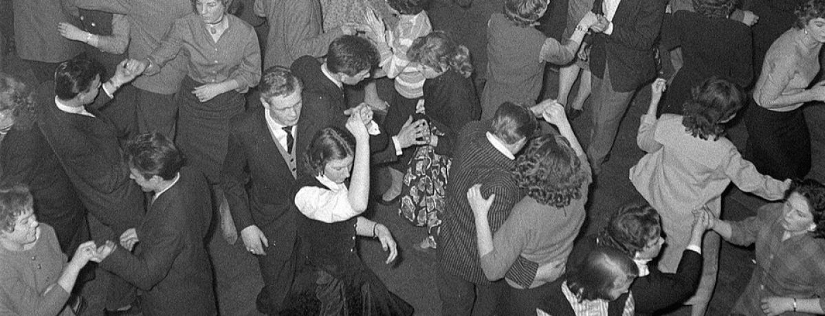A 1950s dance hall