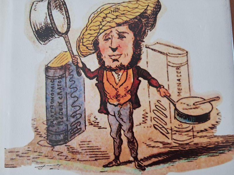 Cartoon of Alexis Soyer
