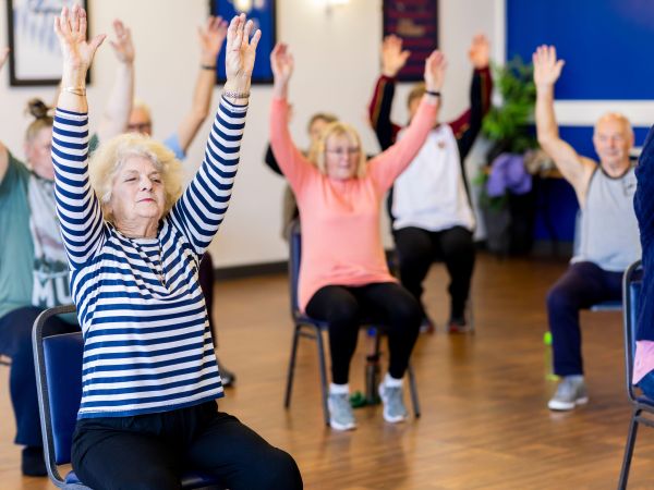 An exercise class