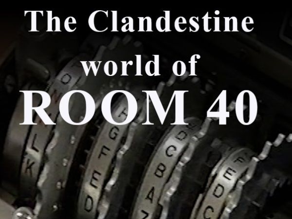 Four black and white photo of code solving equipment