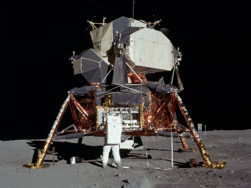 The Apollo 11 lunar module