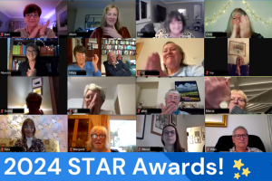 people on a zoom call clap