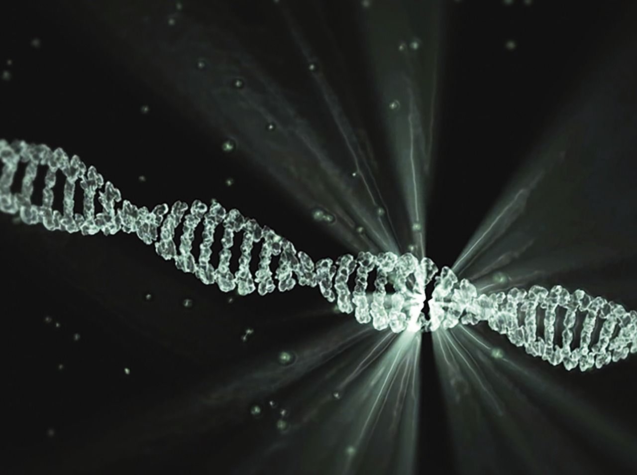 Graphic of a DNA molecule