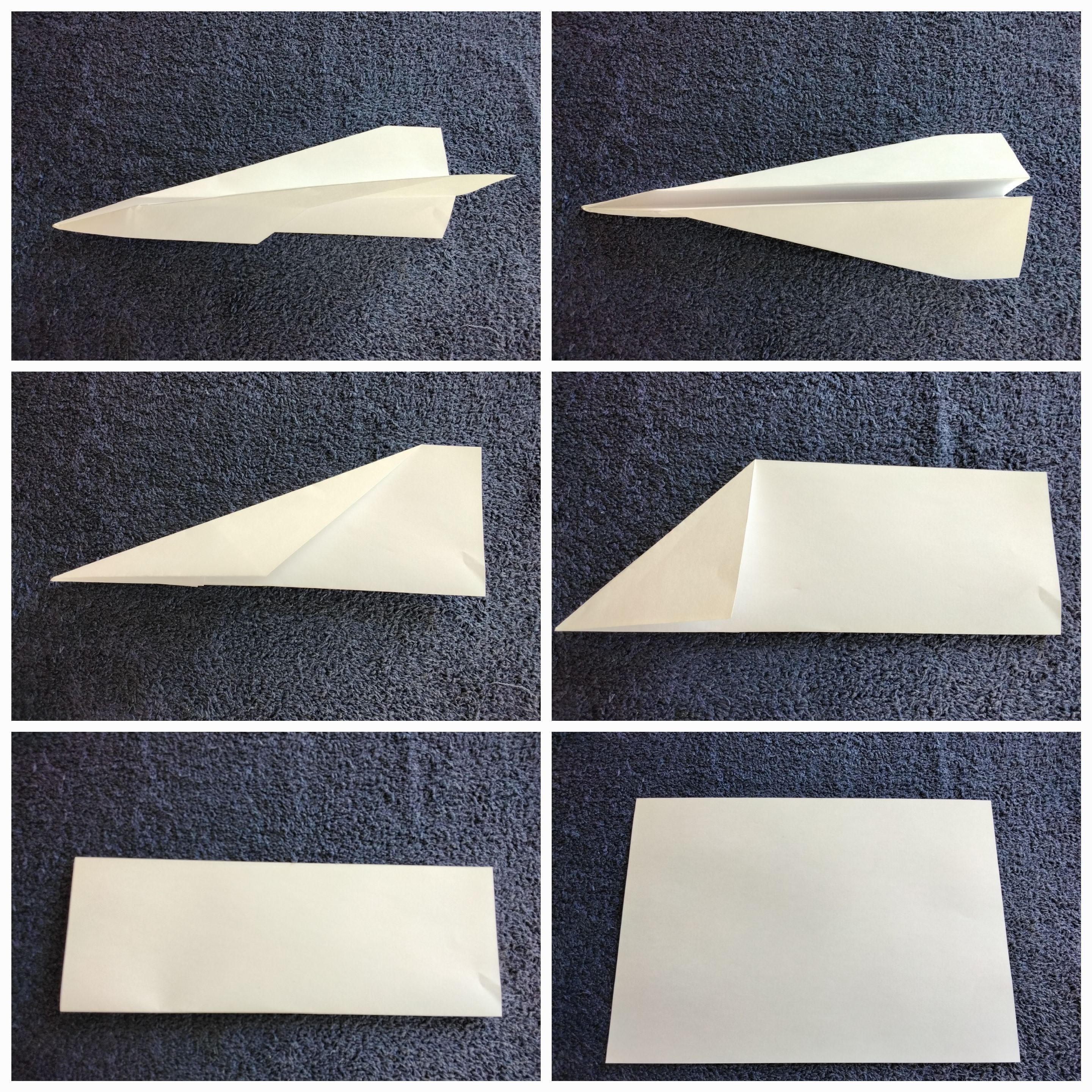 Photo of an unfolding paper plane